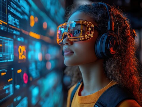 Teacher Using AI for Personalized Learning Strategies