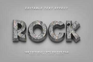 Rock Editable Text Effect