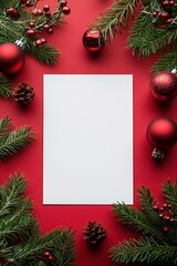 christmas card with christmas tree