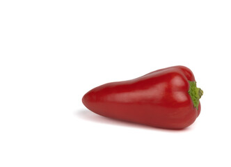 Mini red paprika, pepper on white background