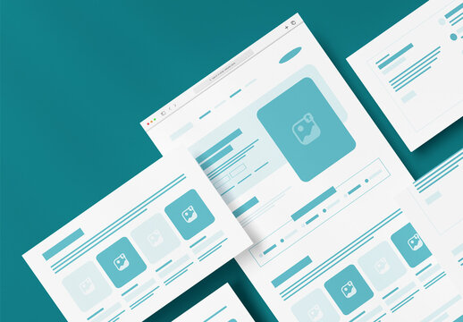 Modern Landing Page Wireframe Template