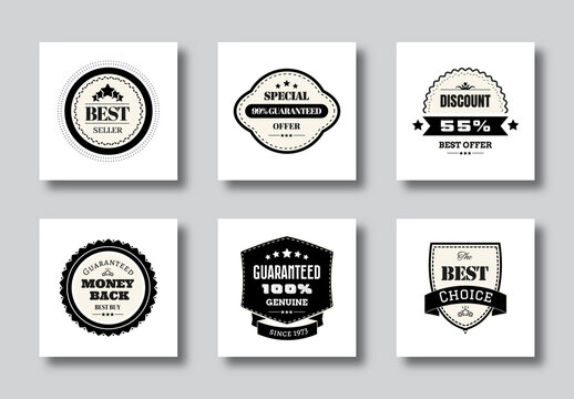 Vintage Logos And Badges Design