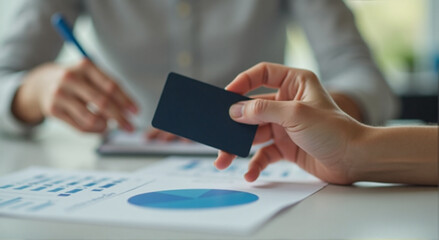 business person working on tablet computer