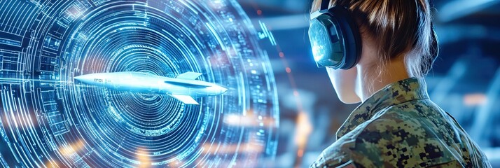 Military strategist interprets digital missile interface