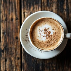 Obraz premium Wood-based cappuccino