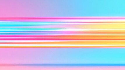 Abstract colorful horizontal light streaks background.