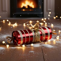 Decorative Christmas Crackers and Festive Cylinders with Elegant and Artistic Designs