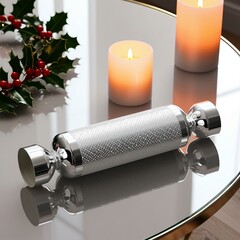 Decorative Christmas Crackers and Festive Cylinders with Elegant and Artistic Designs