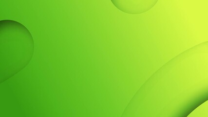 Fresh abstract background with a vibrant gradient flowing from deep green to bright yellow-green, featuring organic curved shapes and subtle shadow effects. Perfect for eco-friendly themes, spring des