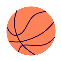 basketball isolated on white