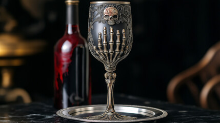 骨のワイングラス