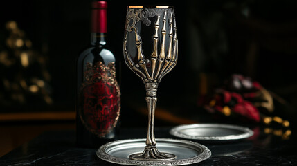 骨のワイングラス