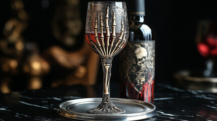 骨のワイングラス