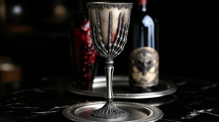 骨のワイングラス