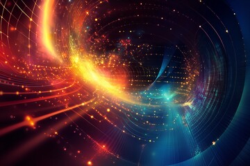 Obraz premium Backdrop polygon for an abstract vector scientific notion. Generative Ai