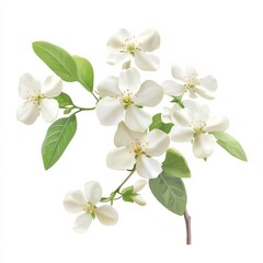 Naklejka premium Jasmine flowers isolated