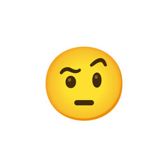 Face with Raised Eyebrow Emoji
