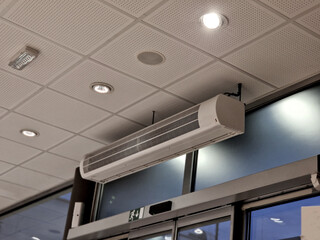 Air door curtains are ventilation equipment, thanks to air flow they separate internal and external environments. Air curtains are installed to save heating in buildings where they are often opened