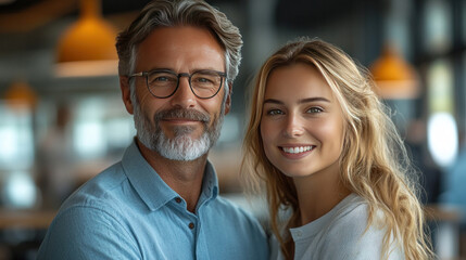 An accountant explaining financial strategies to a client in a clean, professional office