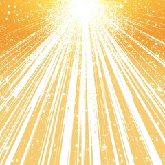 Fototapeta premium A premium stock PNG image of sun rays light overlays with a yellow flare glow, isolated on a transparent background for design, showcasing overlays, light transitions, sunlight effects, lens flare,