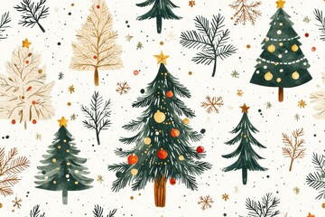 Festive Christmas tree made of stacked red gift boxes with golden accents