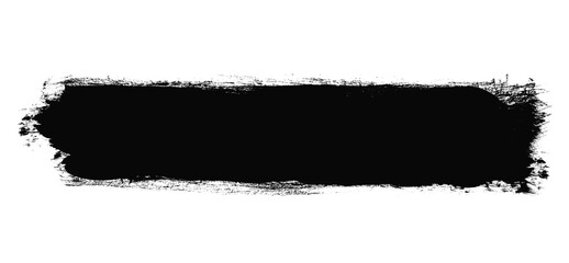 Fototapeta premium Black Title Frame Brush Stroke Frame