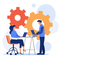 Business innovation driven by digital transformation, showcasing seamless adoption of advanced tools and collaborative platforms