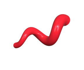 3D Firecracker with confetti red