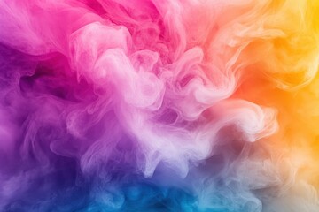 Fototapeta premium Experience the Abstract depiction of stress transformed into a peaceful flow of colors, representing emotional intelligence and stress management This image showcases vibrant hues blending seamlessly