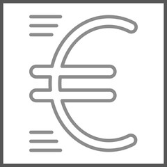 Obraz premium Euro Sign icon Design