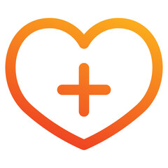 Obraz premium Heart icon element for design