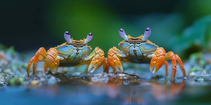 Baby Rajungan crabs are unique sea creatures. Unlike typical crabs that inhabit coastal regions or mangrove forests, baby Rajungan thrive in open waters, showcasing their distinct habitat.