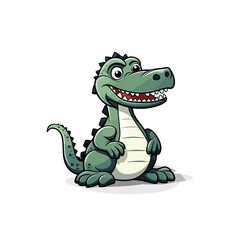 Fototapeta premium Alligator cute illustration