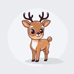 Fototapeta premium Reindeer cute illustration