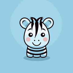 Zebra cute illustration