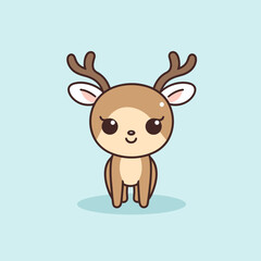 Fototapeta premium Reindeer cute illustration