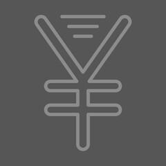 Obraz premium Yen Sign icon Design