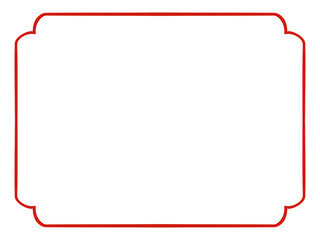 Red border frame