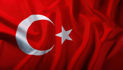 Obraz premium Flag of the Turkey