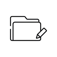Rename Folder vector icon