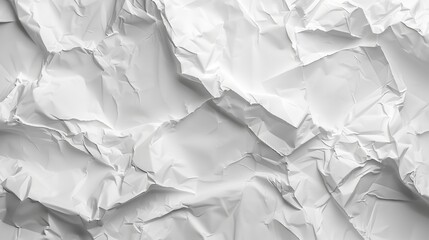 Obraz premium White crumpled texture background 