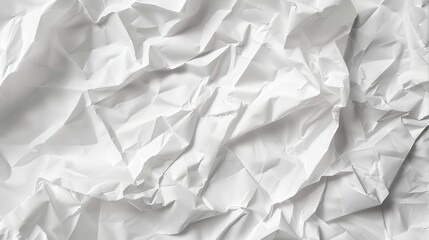 Obraz premium White crumpled texture background 