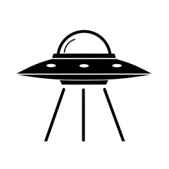 UFO illustration vector on white background
