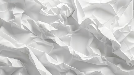 Fototapeta premium White paper texture background crumpled 