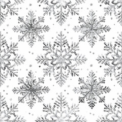 Snowflake patterns create a beautiful, intricate design suitable for winter-themed decorations and crafts.
