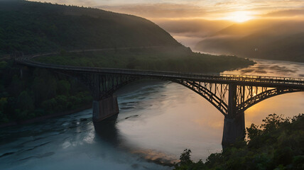 bridge over the river