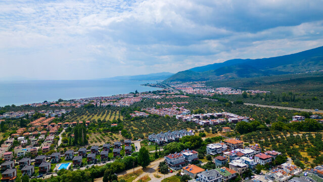 The Coastal Gem of Altınoluk from the Sky.