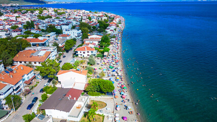 The Coastal Gem of Altınoluk from the Sky.