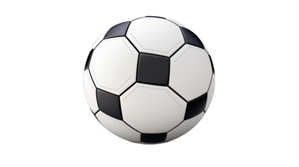 Soccer Ball, Football, Classic Design, Black and White, Sports Equipment, Game, Competition, Round, 