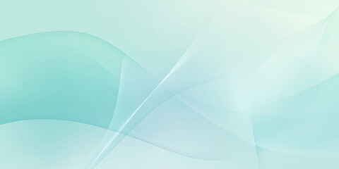 Fototapeta premium Pastel mint and soft blue abstract background with delicate flowing shapes and seamless gradients. The textures evoke the calm of a quiet morning, perfect for tranquil and soothing artistic projects.